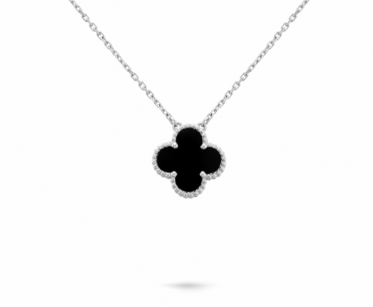 Clover Necklace - Black